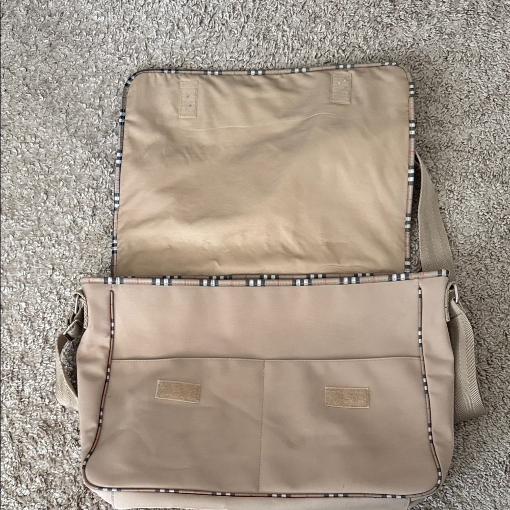 Burberry Beige Canvas Laptop Bag - Picture 3 of 12